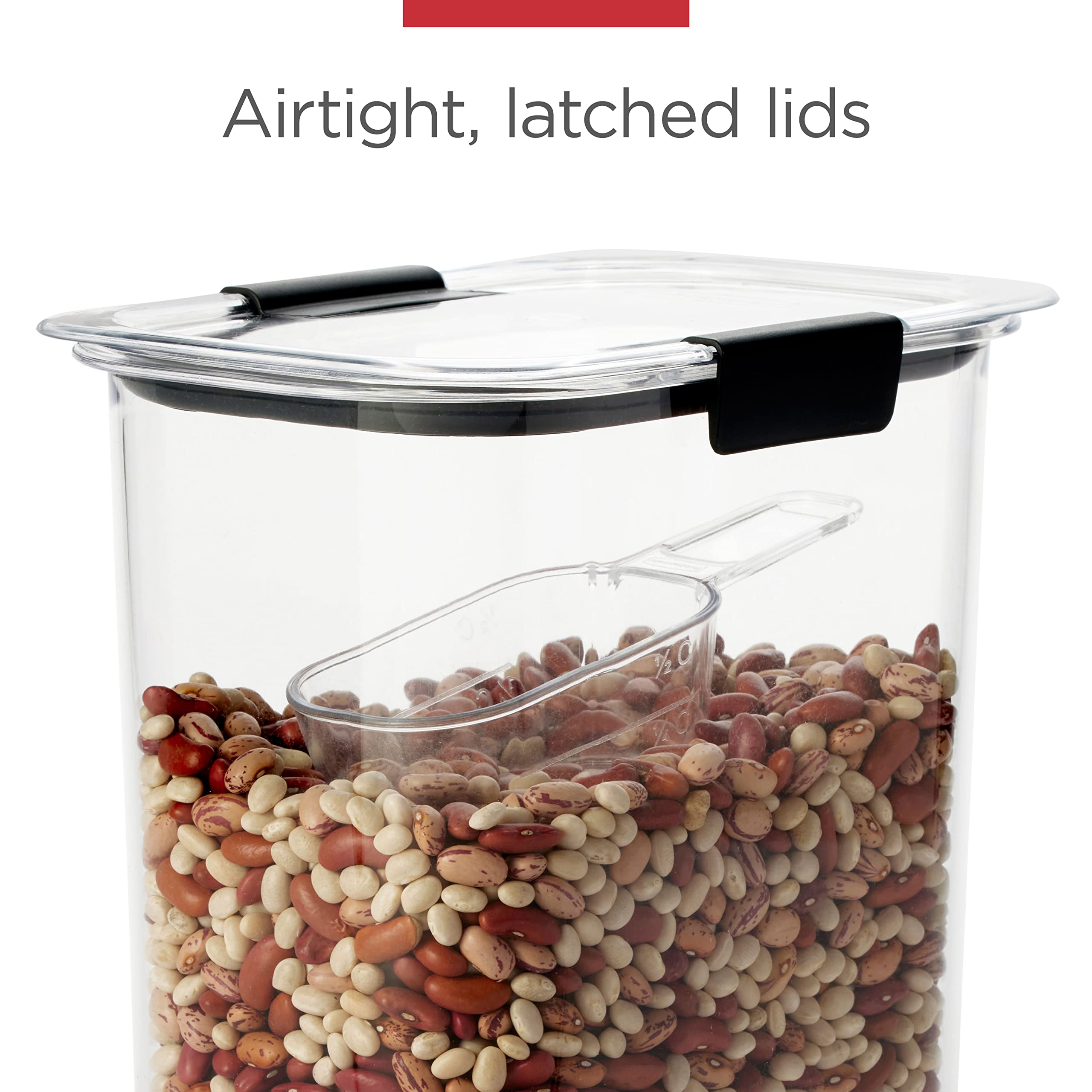 Rubbermaid Brilliance BPA-Free Airtight Food Storage Containers with Lids Set of 20 with Scoops Perfect for Kitchen and Pantry Organization - Image 9