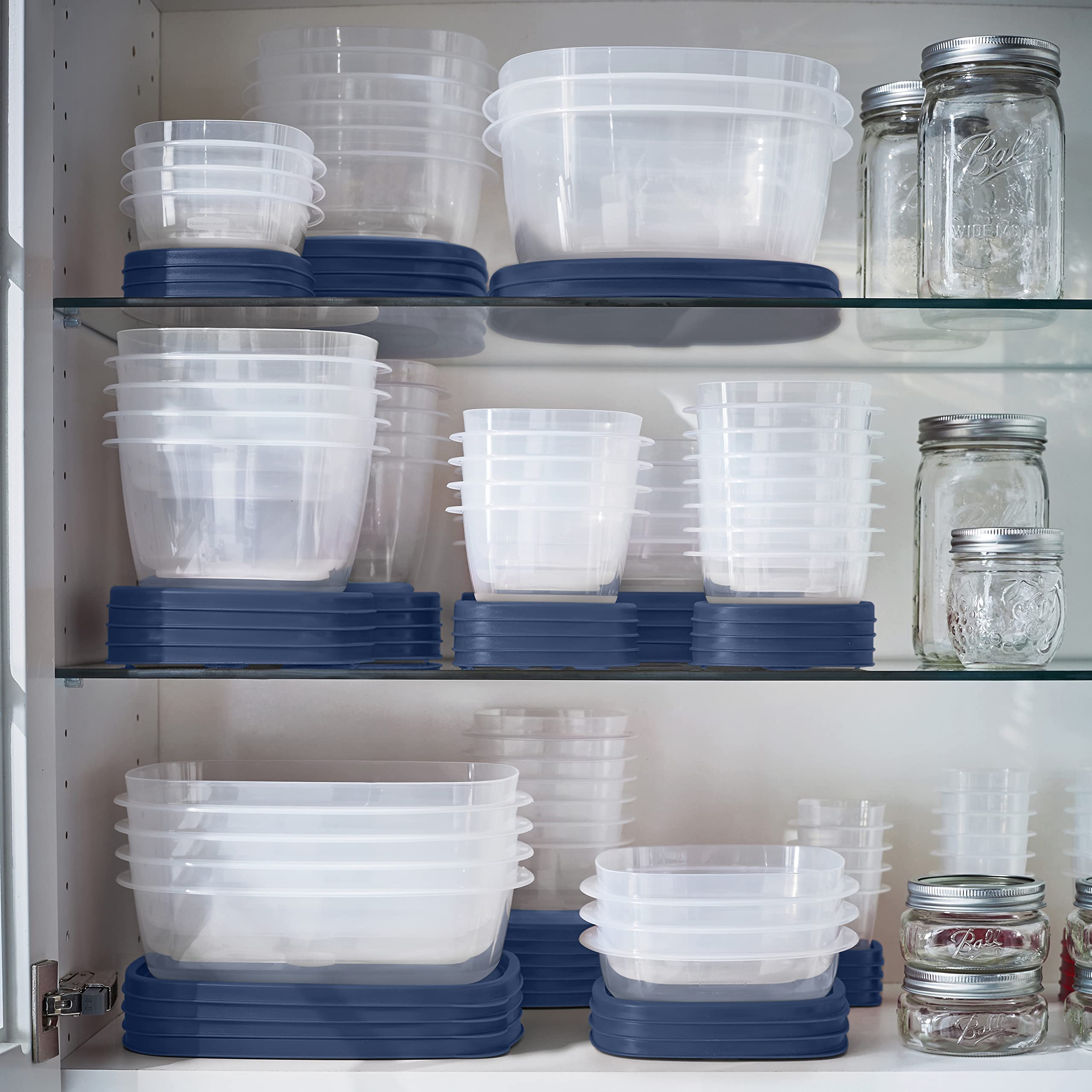 Rubbermaid EasyFindLids Food Storage Containers in Special-Edition Insignia Blue, 42 Piece - Image 6