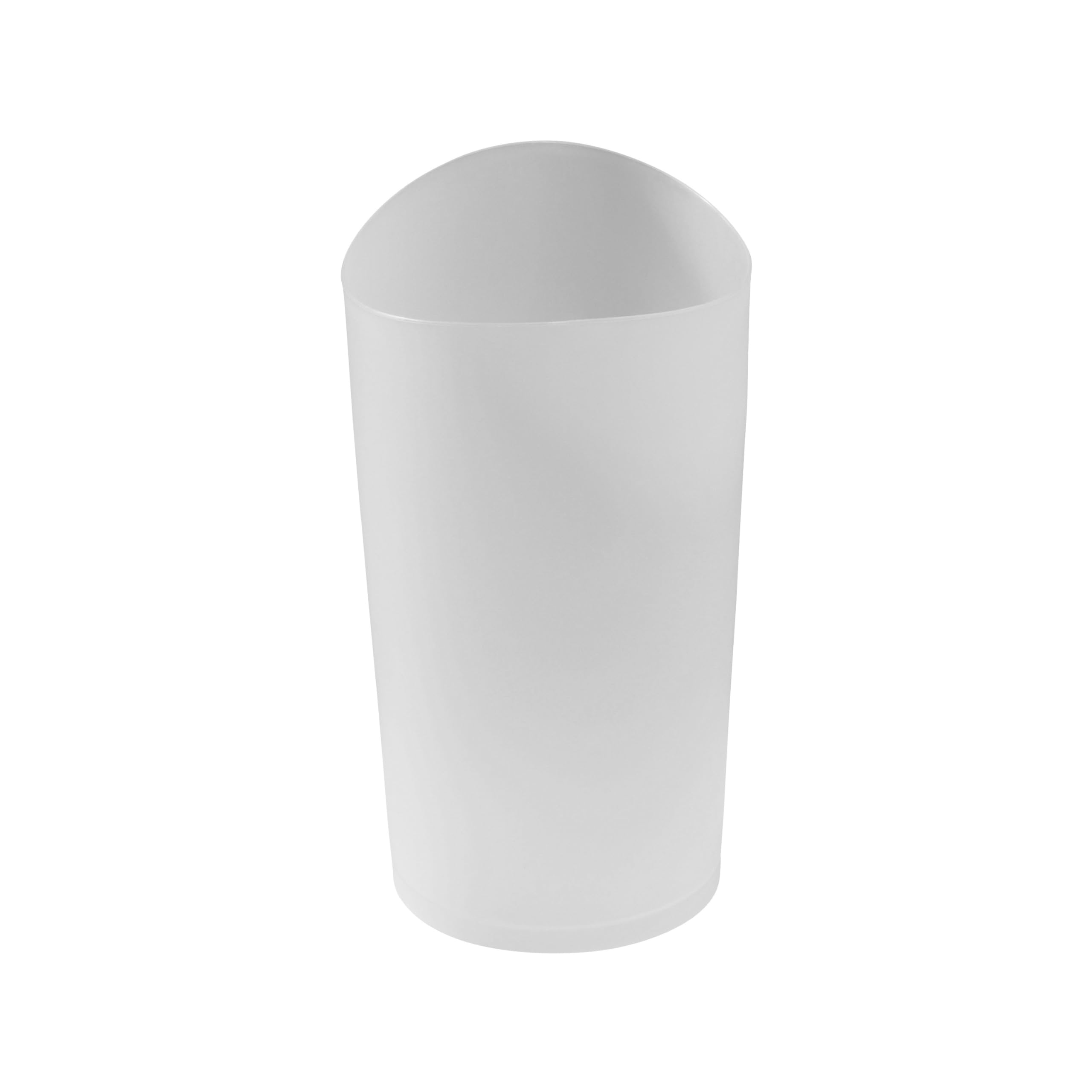 Rubbermaid Spa Works Compact Contemporary Style 9 Quart Indoor Open Vanity Home Trash Container White - Image 3